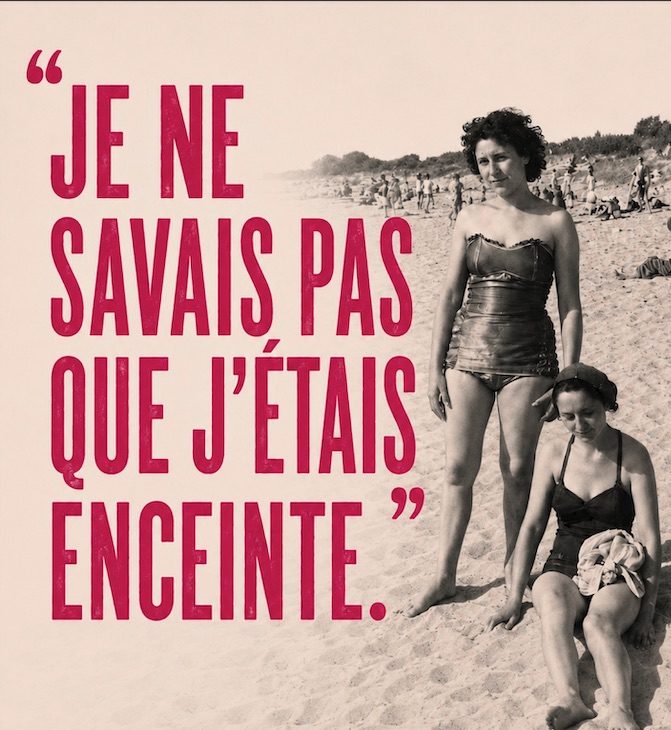 Panneau « Je ne savais pas que j'étais enceinte »