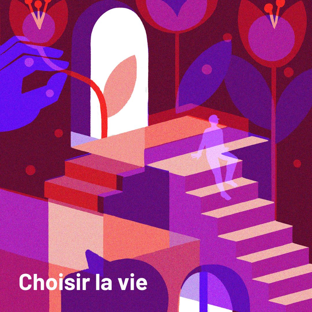 Panneau illustré « Choisir la vie »